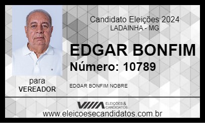 Candidato EDGAR BONFIM  2024 - LADAINHA - Eleições