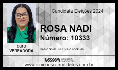 Candidato ROSA NADI  2024 - LADAINHA - Eleições