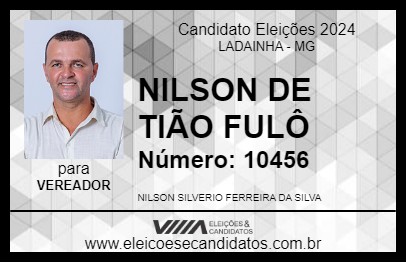 Candidato NILSON DE TIÃO FULÔ 2024 - LADAINHA - Eleições