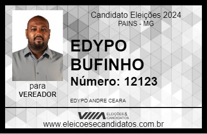 Candidato EDYPO BUFINHO 2024 - PAINS - Eleições