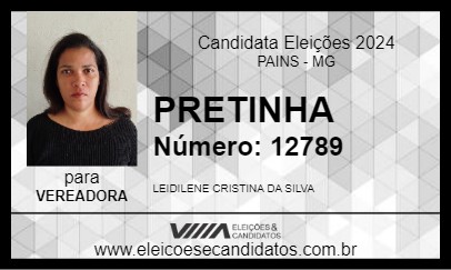 Candidato PRETINHA 2024 - PAINS - Eleições