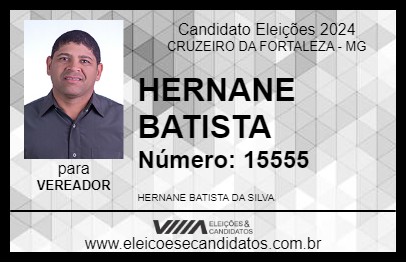 Candidato HERNANE BATISTA 2024 - CRUZEIRO DA FORTALEZA - Eleições