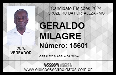 Candidato GERALDO MILAGRE 2024 - CRUZEIRO DA FORTALEZA - Eleições