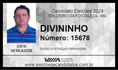 Candidato DIVININHO 2024 - CRUZEIRO DA FORTALEZA - Eleições