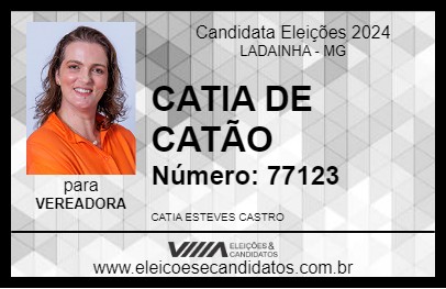 Candidato CATIA DE CATÃO 2024 - LADAINHA - Eleições