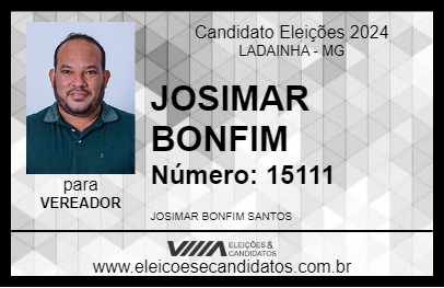 Candidato JOSIMAR BONFIM 2024 - LADAINHA - Eleições