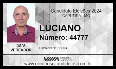 Candidato LUCIANO 2024 - CAPUTIRA - Eleições