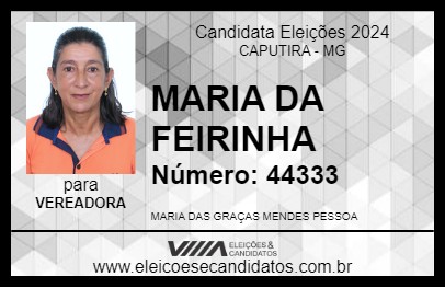 Candidato MARIA DA FEIRINHA 2024 - CAPUTIRA - Eleições