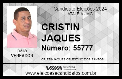 Candidato CRISTIN JAQUES 2024 - ATALÉIA - Eleições