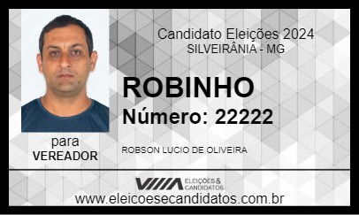 Candidato ROBINHO 2024 - SILVEIRÂNIA - Eleições