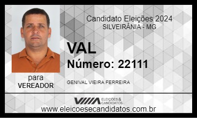 Candidato VAL 2024 - SILVEIRÂNIA - Eleições