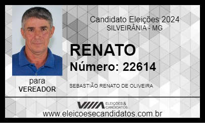 Candidato RENATO 2024 - SILVEIRÂNIA - Eleições