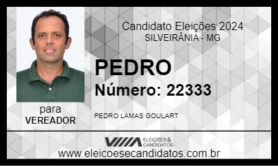 Candidato PEDRO 2024 - SILVEIRÂNIA - Eleições