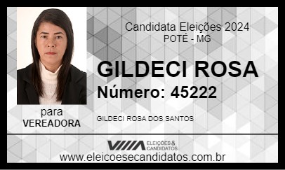 Candidato GILDECI ROSA 2024 - POTÉ - Eleições