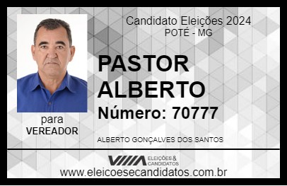 Candidato PASTOR ALBERTO 2024 - POTÉ - Eleições