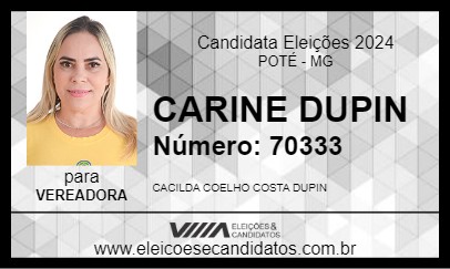 Candidato CARINE DUPIN 2024 - POTÉ - Eleições