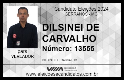 Candidato DILSINEI DE CARVALHO 2024 - SERRANOS - Eleições