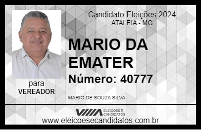 Candidato MARIO DA EMATER 2024 - ATALÉIA - Eleições