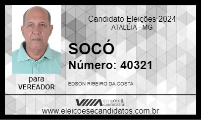 Candidato SOCÓ 2024 - ATALÉIA - Eleições