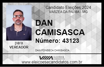 Candidato DAN CAMISASCA 2024 - VÁRZEA DA PALMA - Eleições