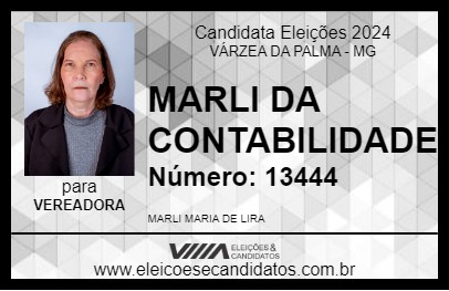 Candidato MARLI DA CONTABILIDADE 2024 - VÁRZEA DA PALMA - Eleições