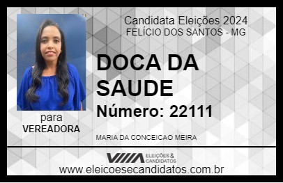 Candidato DOCA DA SAUDE 2024 - FELÍCIO DOS SANTOS - Eleições