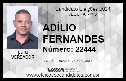 Candidato ADÍLIO FERNANDES 2024 - JEQUITAÍ - Eleições