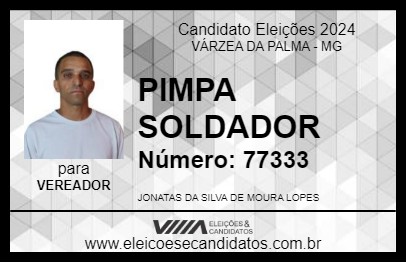 Candidato PIMPA SOLDADOR 2024 - VÁRZEA DA PALMA - Eleições