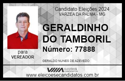 Candidato GERALDINHO DO TAMBORIL 2024 - VÁRZEA DA PALMA - Eleições