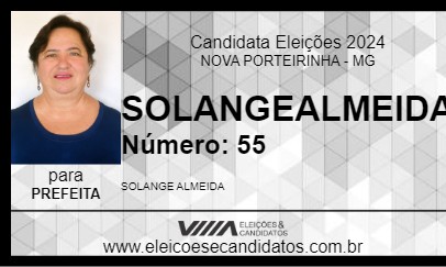 Candidato SOLANGE ALMEIDA 2024 - NOVA PORTEIRINHA - Eleições