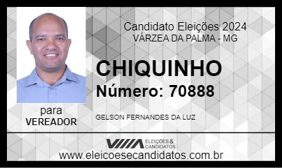 Candidato CHIQUINHO 2024 - VÁRZEA DA PALMA - Eleições