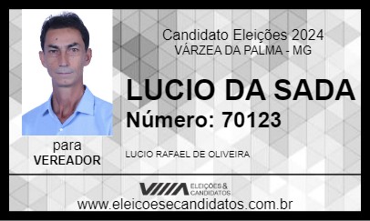 Candidato LUCIO DA SADA 2024 - VÁRZEA DA PALMA - Eleições