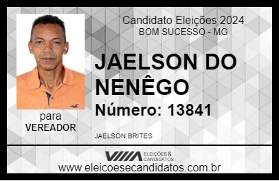 Candidato JAELSON DO NENÊGO 2024 - BOM SUCESSO - Eleições