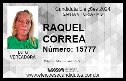 Candidato RAQUEL CORREA 2024 - SANTA VITÓRIA - Eleições