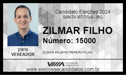 Candidato ZILMAR FILHO 2024 - SANTA VITÓRIA - Eleições