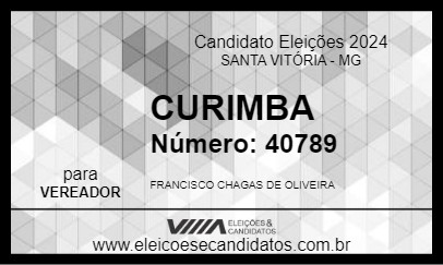 Candidato CURIMBA 2024 - SANTA VITÓRIA - Eleições