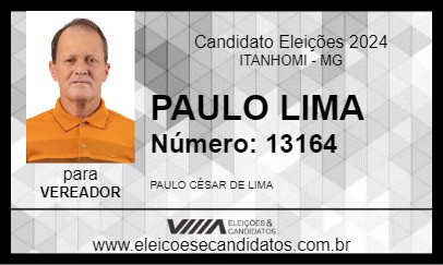 Candidato PAULO LIMA 2024 - ITANHOMI - Eleições