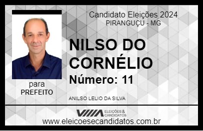 Candidato NILSO DO CORNÉLIO 2024 - PIRANGUÇU - Eleições