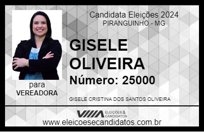 Candidato GISELE OLIVEIRA 2024 - PIRANGUINHO - Eleições