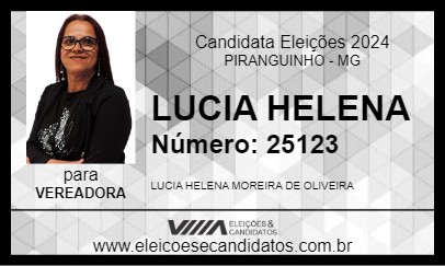 Candidato LUCIA HELENA 2024 - PIRANGUINHO - Eleições