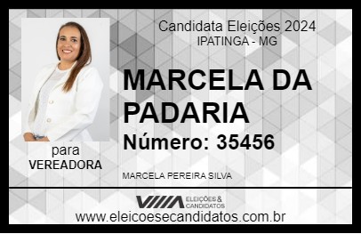 Candidato MARCELA DA PADARIA  2024 - IPATINGA - Eleições