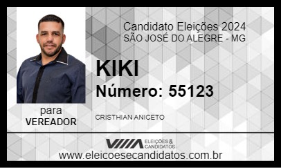 Candidato KIKI 2024 - SÃO JOSÉ DO ALEGRE - Eleições