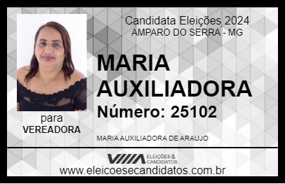 Candidato MARIA AUXILIADORA 2024 - AMPARO DO SERRA - Eleições