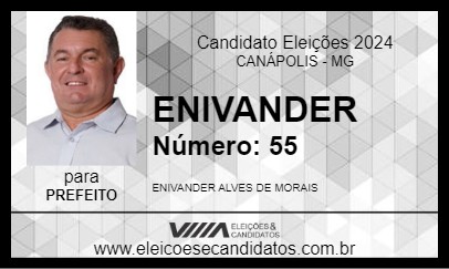 Candidato ENIVANDER 2024 - CANÁPOLIS - Eleições