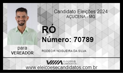 Candidato RÓ 2024 - AÇUCENA - Eleições