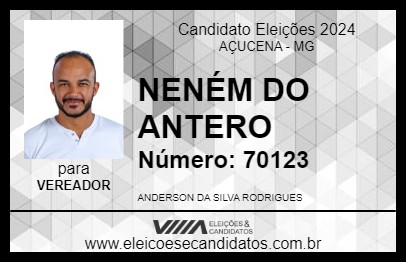 Candidato NENÉM DO ANTERO 2024 - AÇUCENA - Eleições