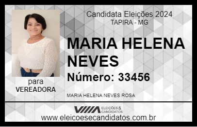 Candidato MARIA HELENA NEVES 2024 - TAPIRA - Eleições