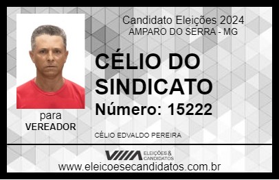 Candidato CÉLIO DO SINDICATO 2024 - AMPARO DO SERRA - Eleições