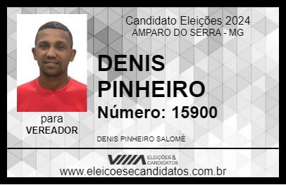 Candidato DENIS PINHEIRO 2024 - AMPARO DO SERRA - Eleições