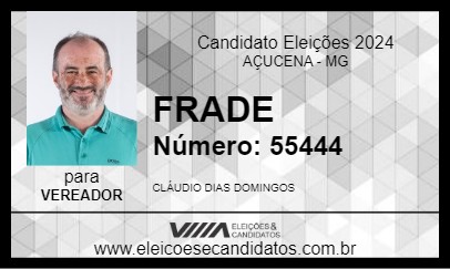 Candidato FRADE 2024 - AÇUCENA - Eleições